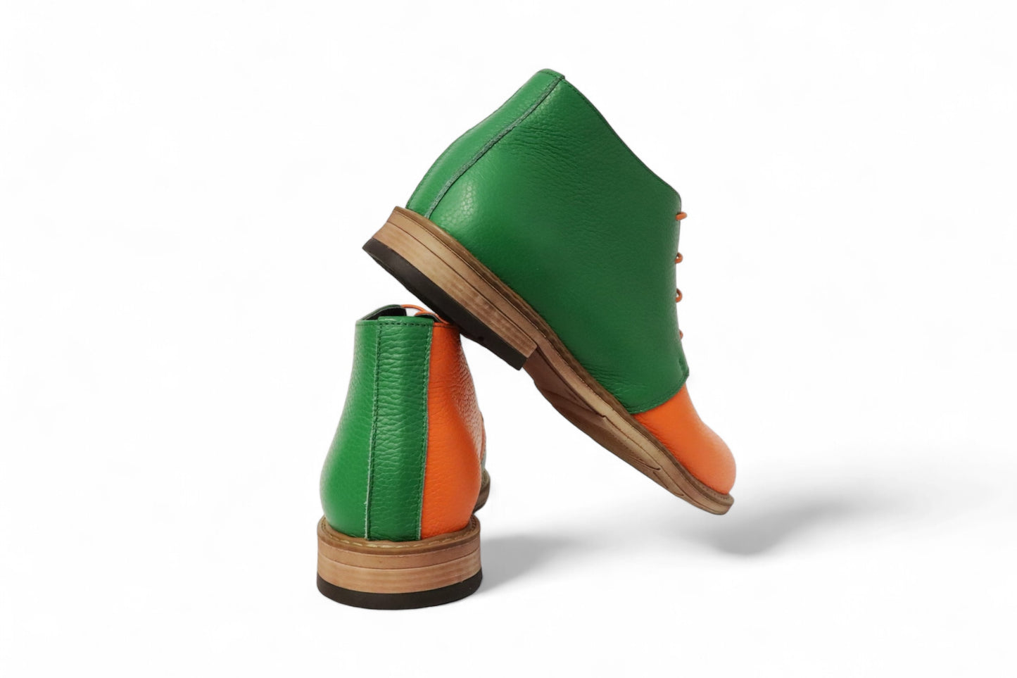 Groen-Oranje Laars Heren