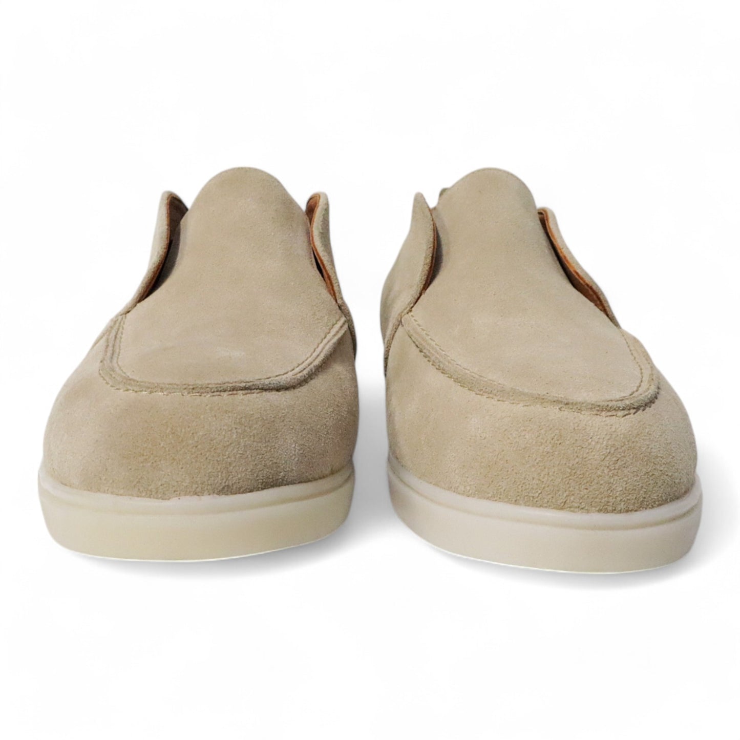 Loafers Bont Gevoerd Beige