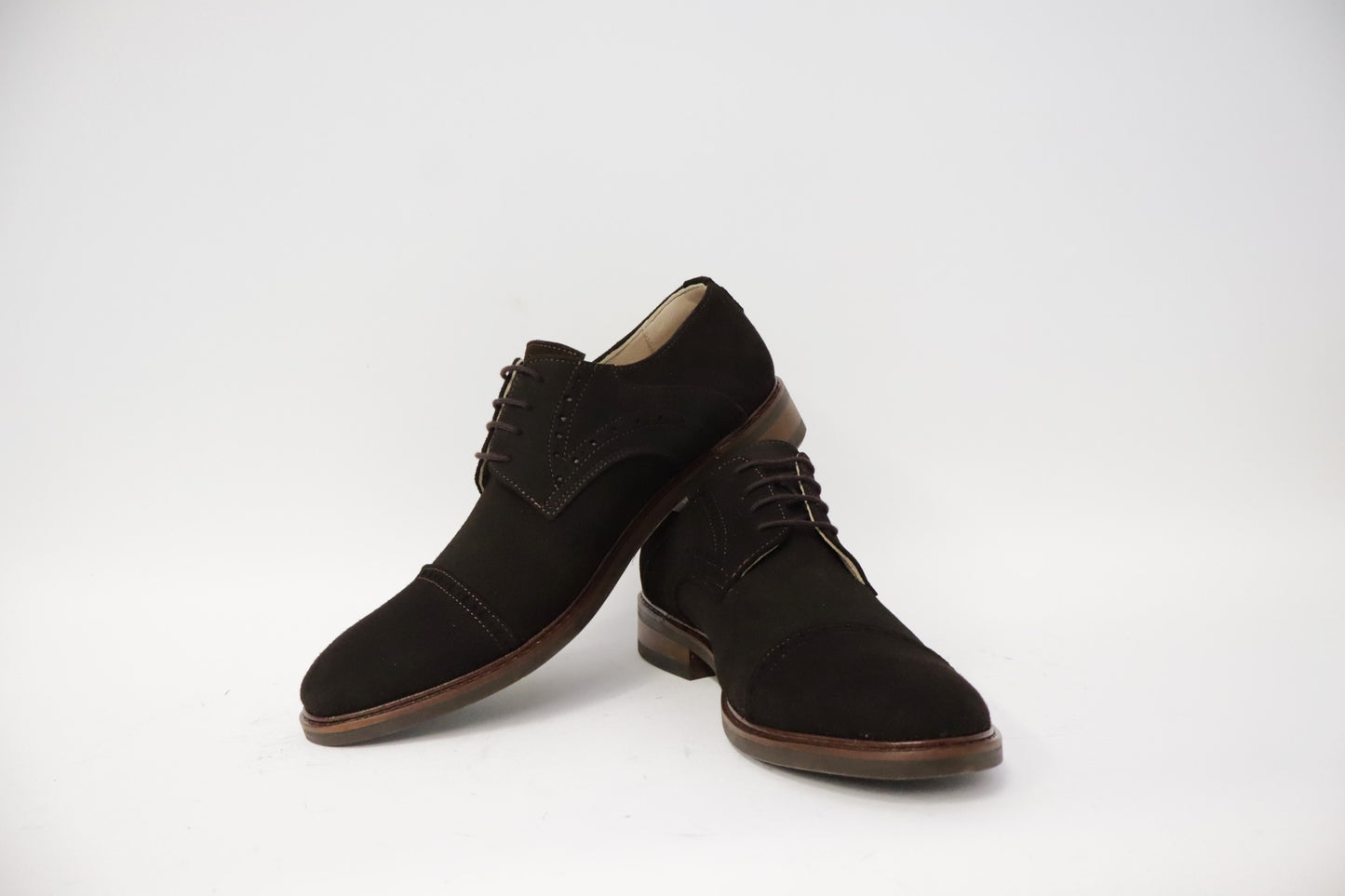 Heren veterschoen Sposare Vibram donkerbruin suéde