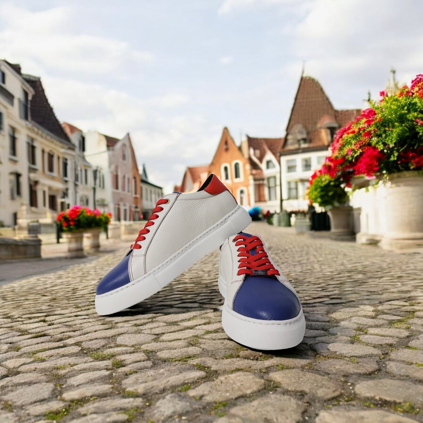 Rood/Wit/Blauw Sneaker Contacteer ons voor bestellingen
