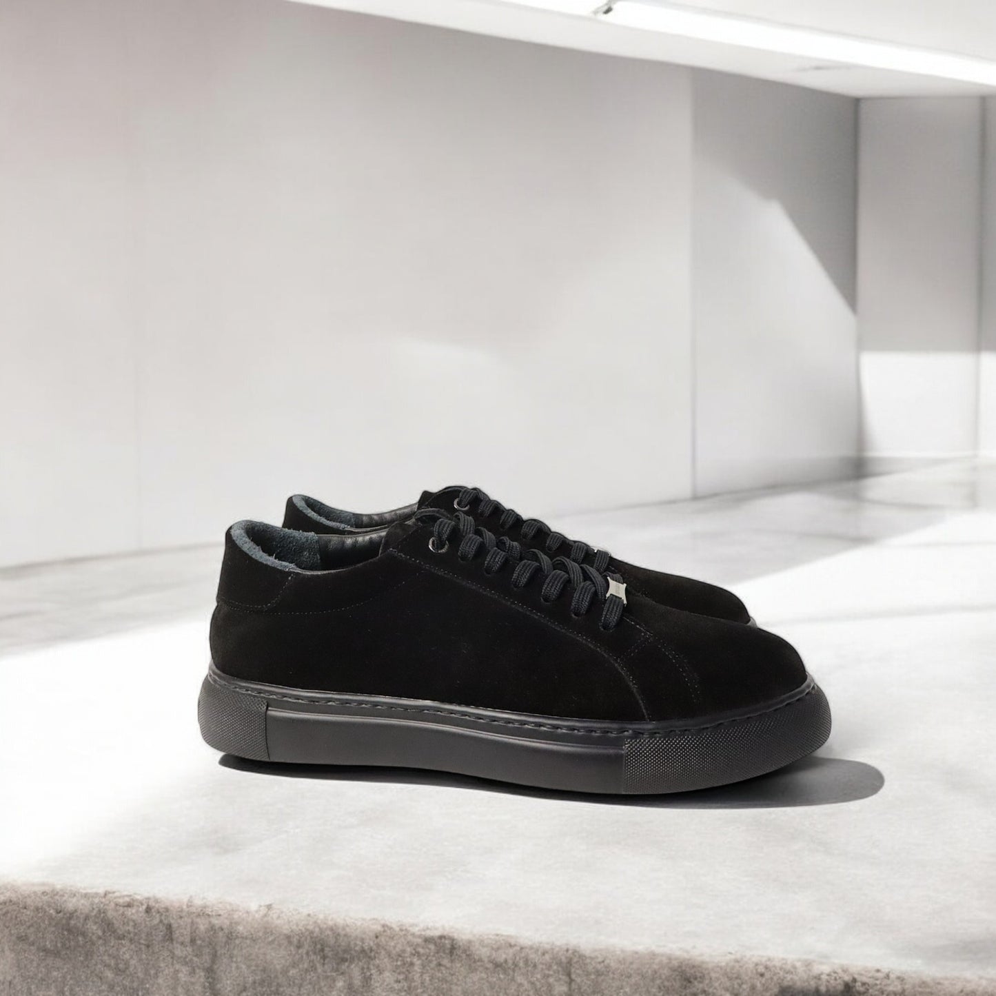 Heren Sneaker zwart Suède