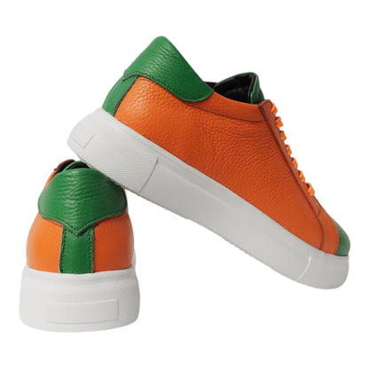 Groen-Oranje Sneaker Dames