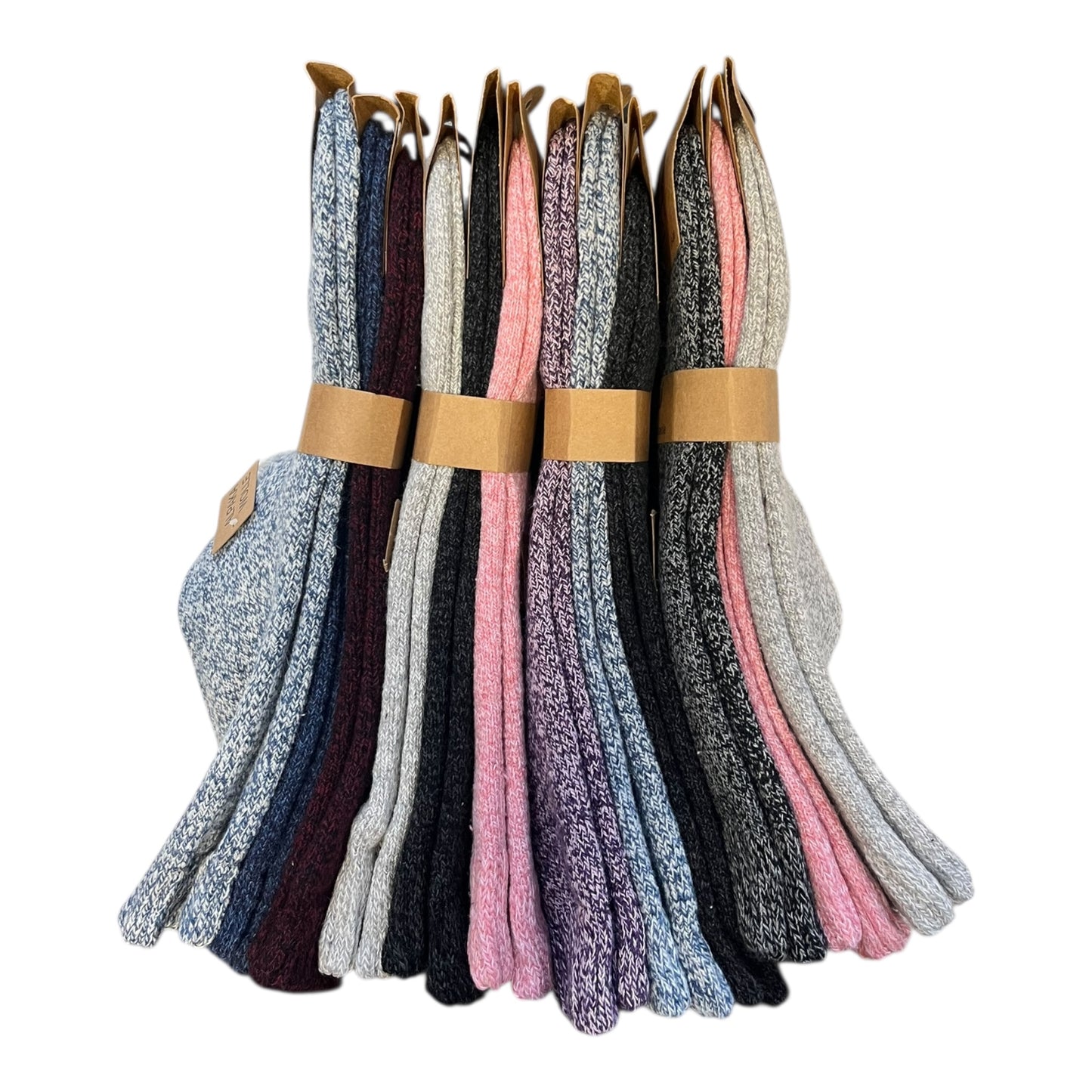 Alpaca thermo sokken gemengde kleuren per 3 paar verpakt