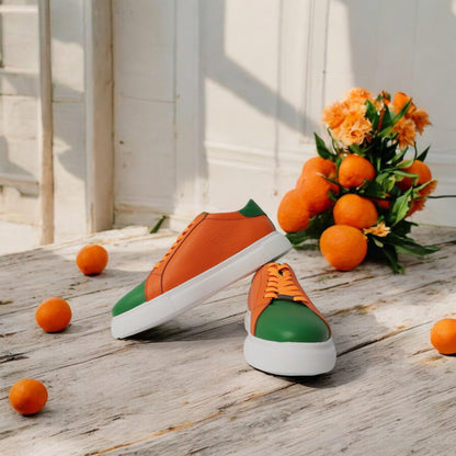Groen-Oranje Sneaker Dames