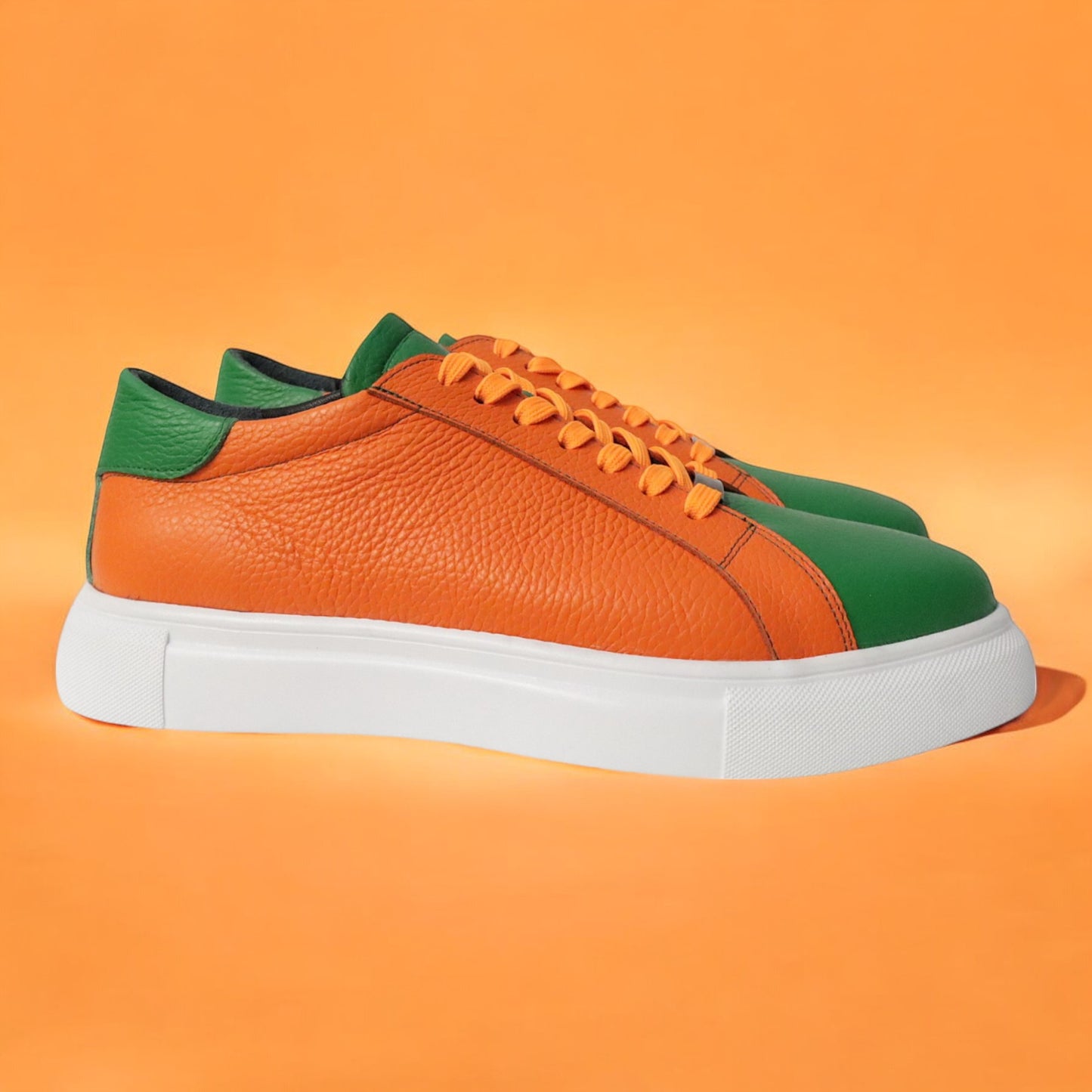 Groen-Oranje Sneaker Dames