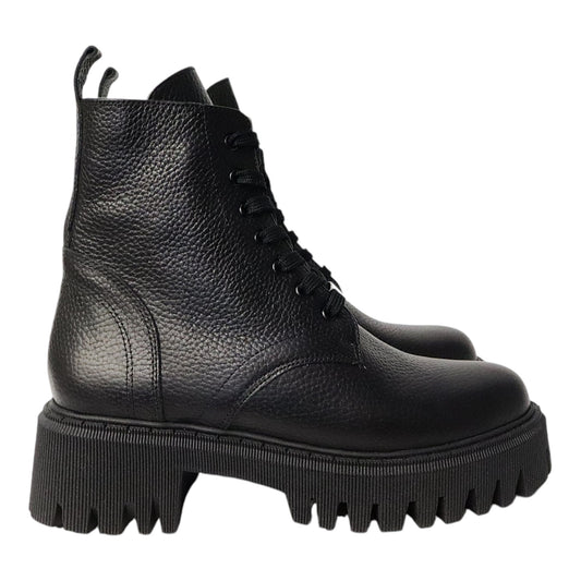 Dames Laarsje Zwart Leer