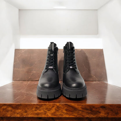 Dames Laarsje Zwart Leer