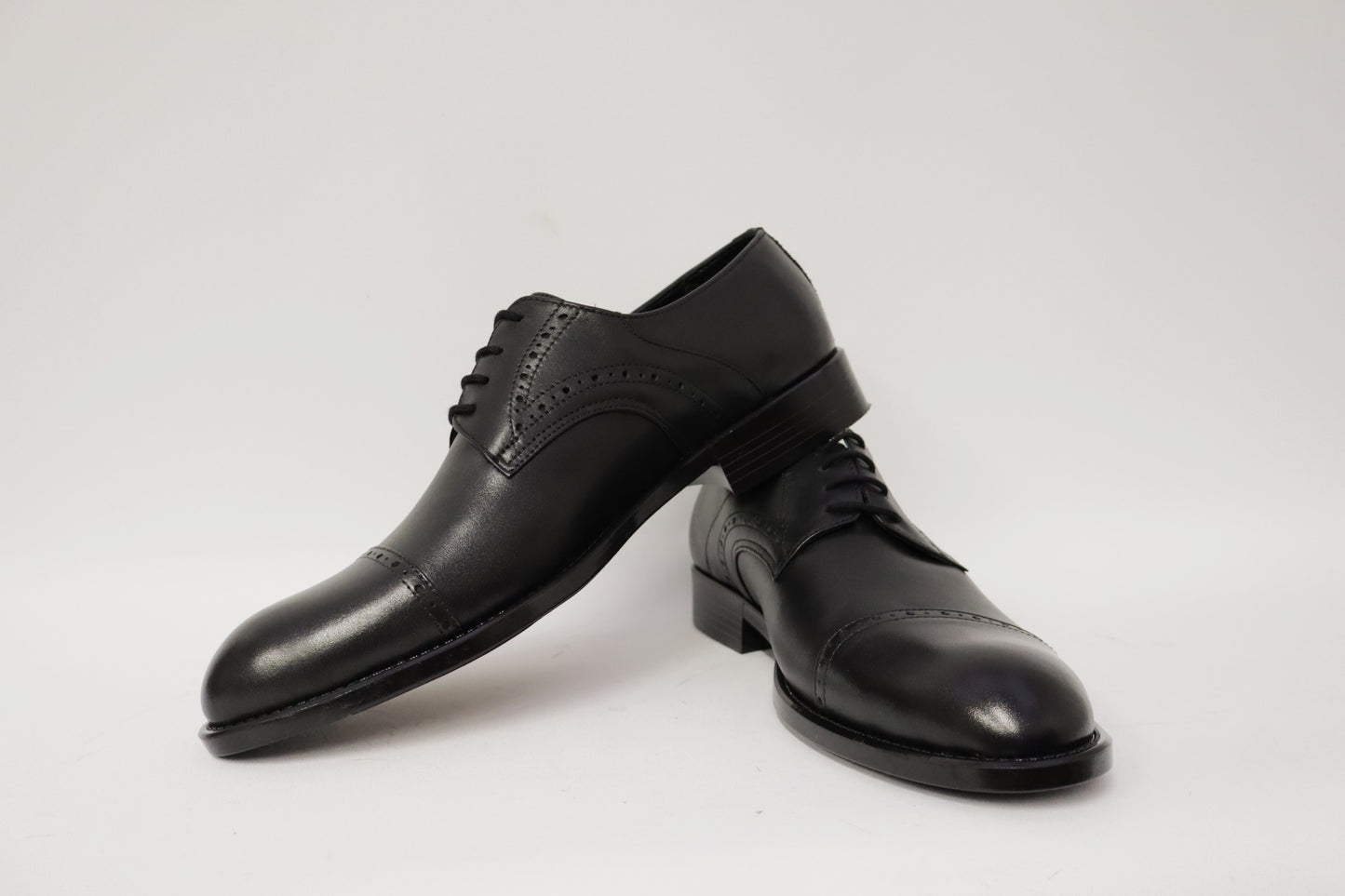 Heren veterschoen Sposare leer zwart