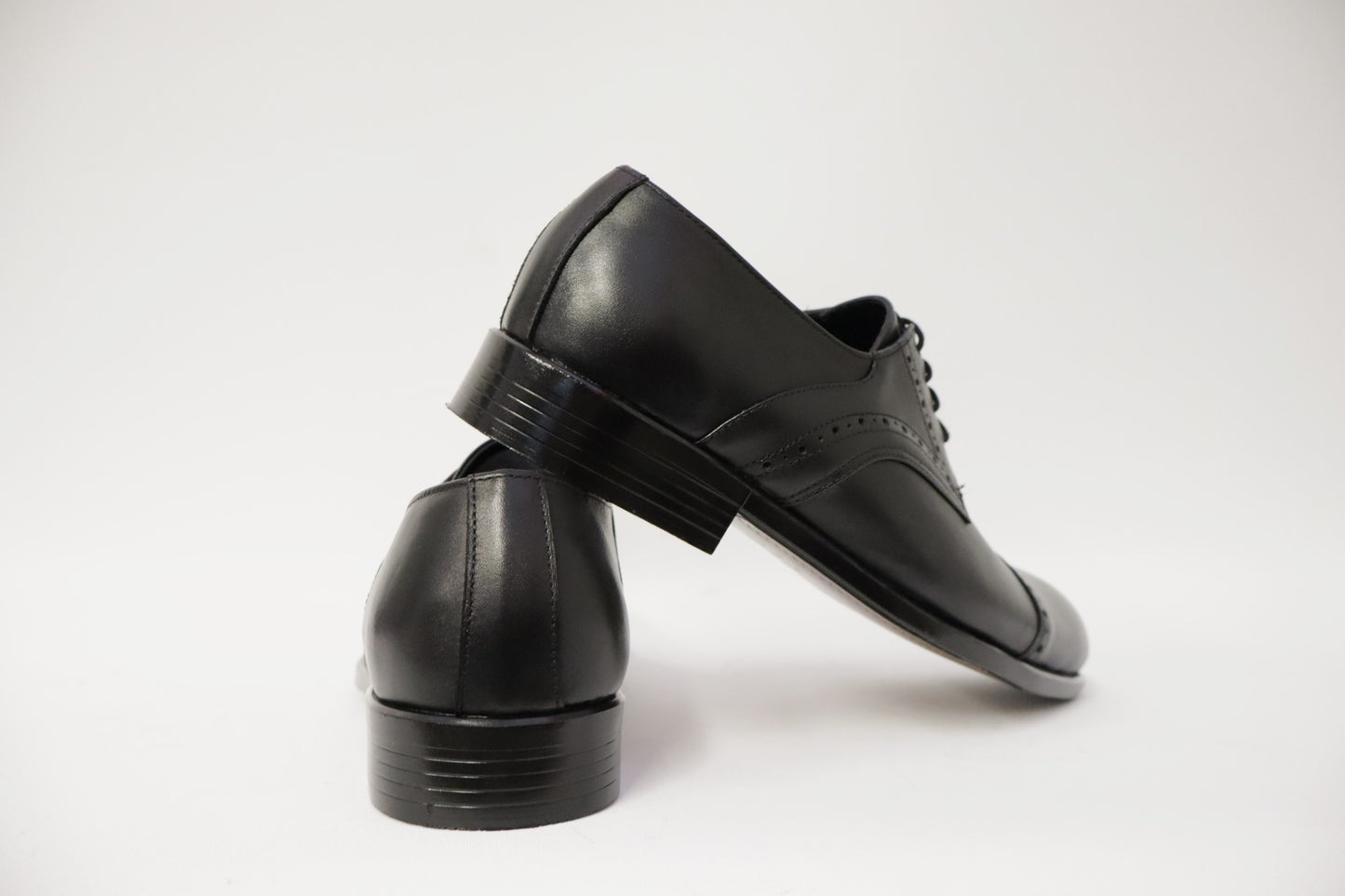 Heren veterschoen Sposare leer zwart