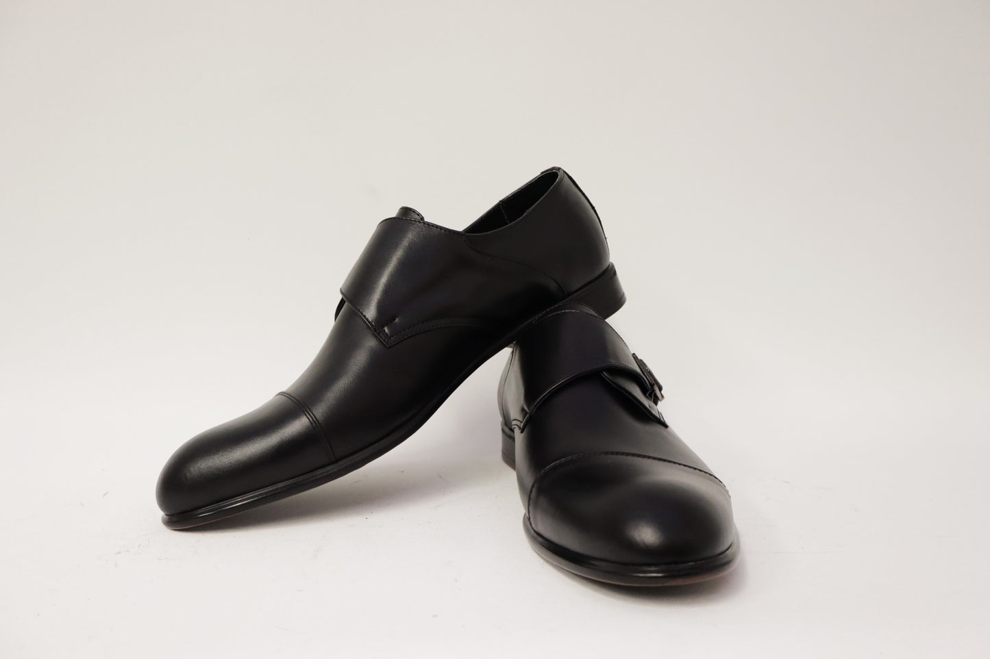 Heren Valentino met gesp leer Zwart