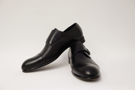 Heren Valentino met gesp leer Zwart