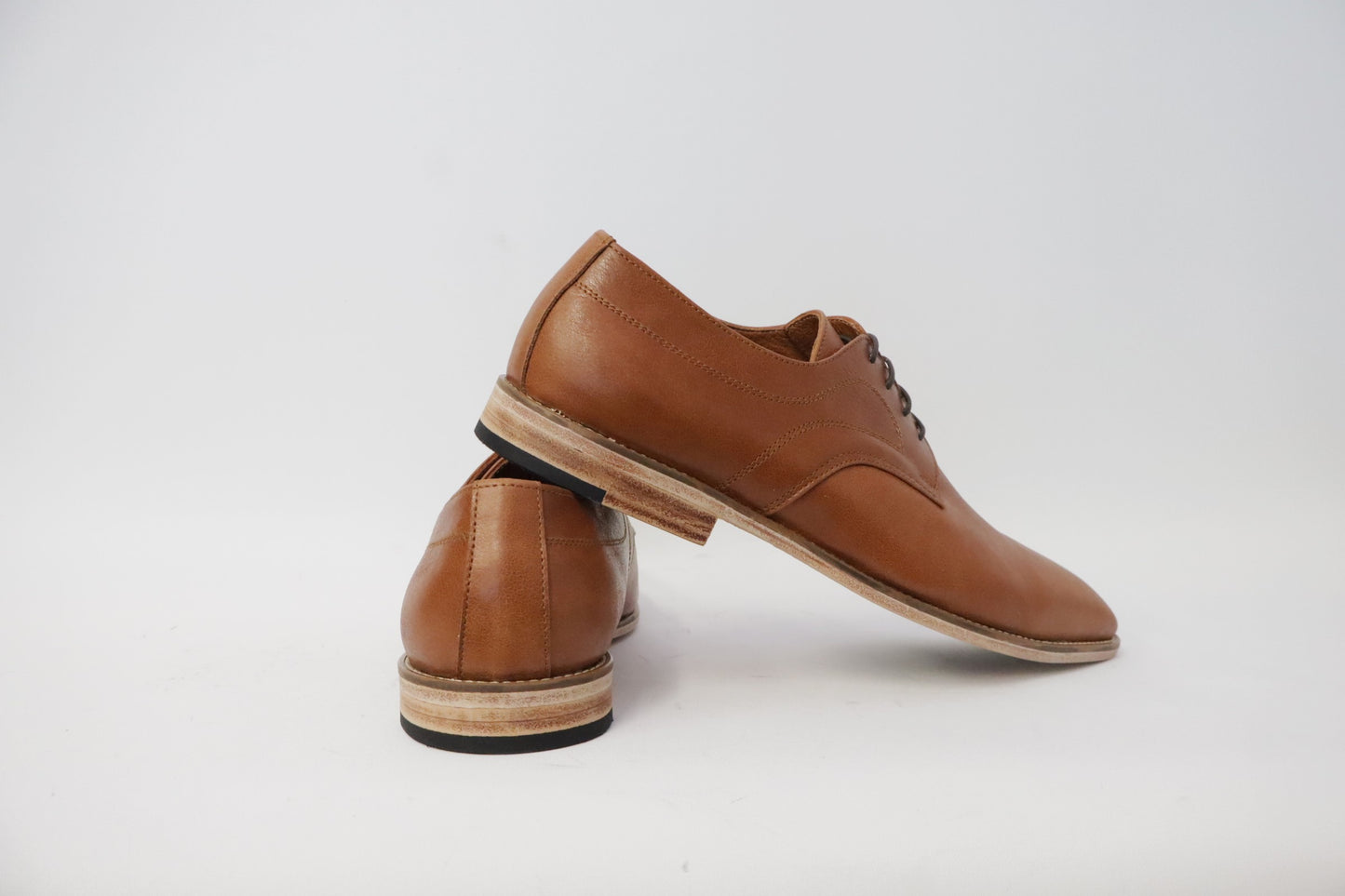 Heren veterschoen Rodrigo licht bruin leer