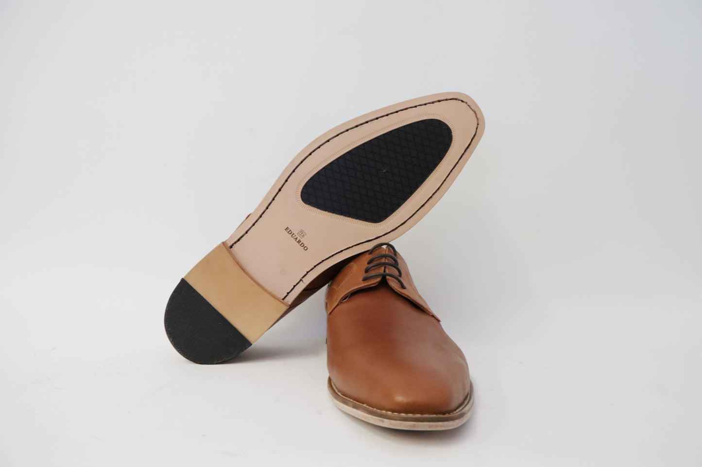 Heren veterschoen Rodrigo licht bruin leer