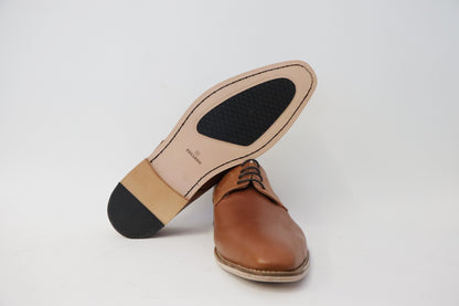 Heren veterschoen Rodrigo licht bruin leer