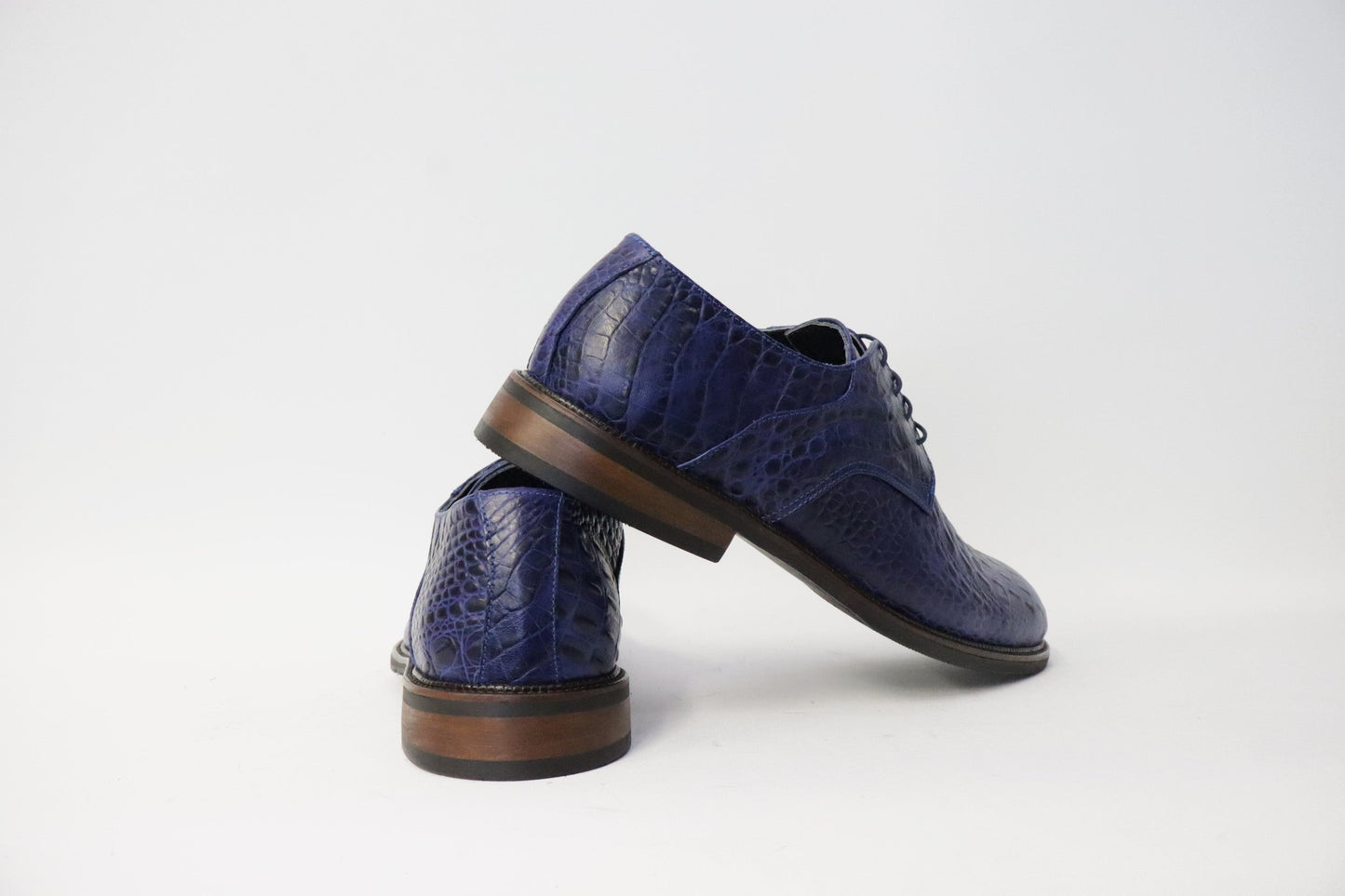 Veterschoen Heren Croco blauw