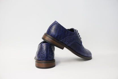 Veterschoen Heren Croco blauw