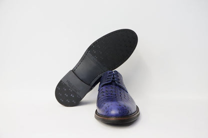 Veterschoen Heren Croco blauw