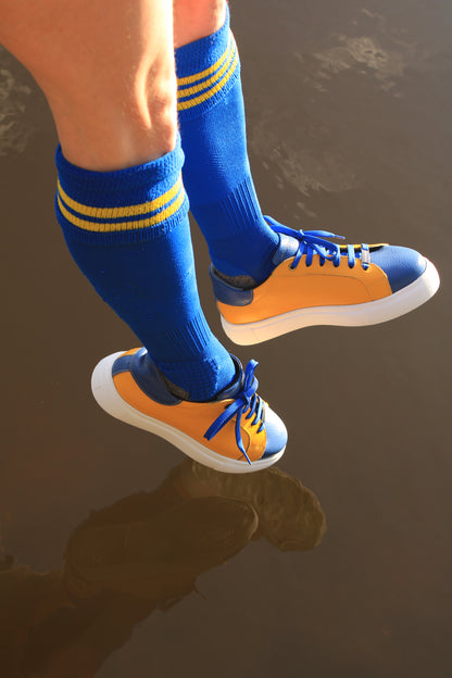 Blauw/Geel Sneaker Dames