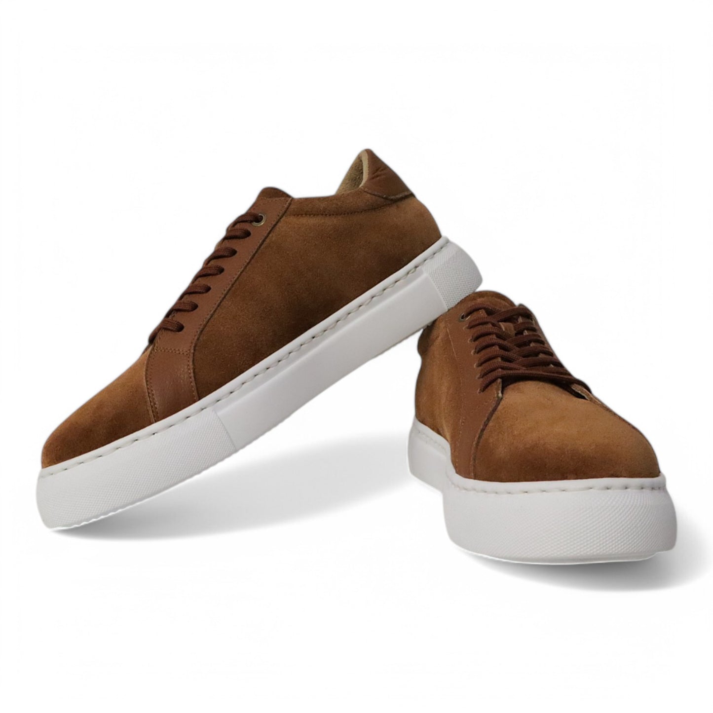 Heren Sneaker Lichtbruin Suède