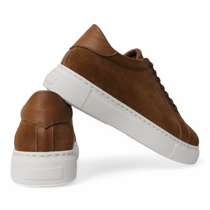 Heren Sneaker Lichtbruin Suède