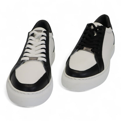 Heren Sneaker Zwart - Wit Leer