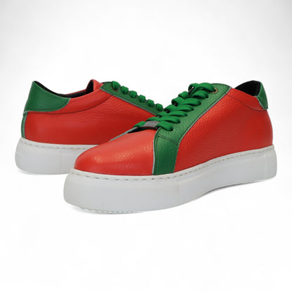 Rood-Groen Sneaker Heren