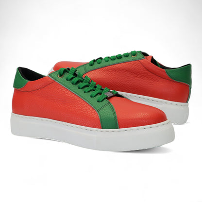 Rood-Groen Sneaker Heren