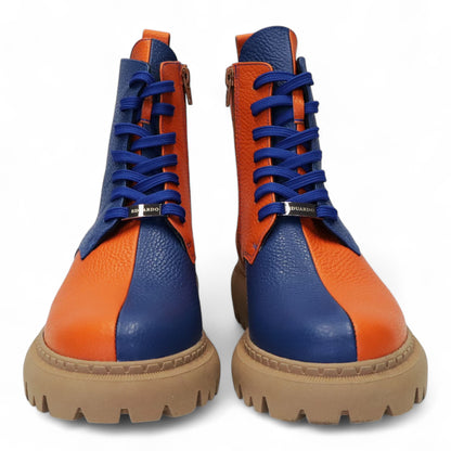 Oranje-Blauw Enkellaars Dames