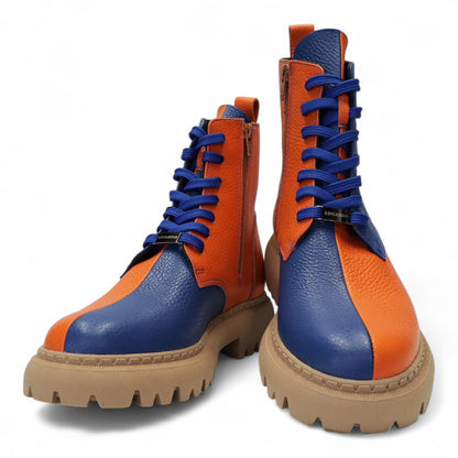 Oranje-Blauw Enkellaars Dames