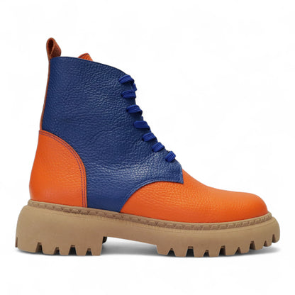 Oranje-Blauw Enkellaars Dames