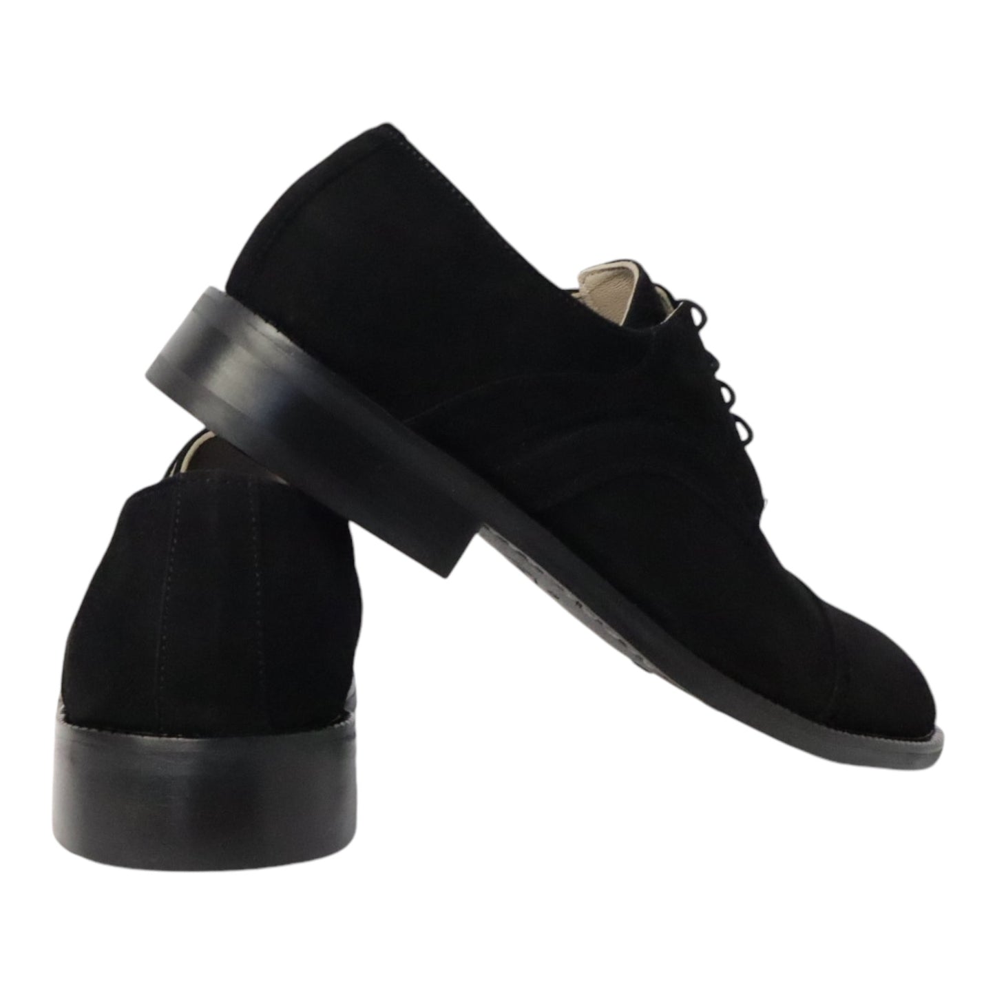 Heren veterschoen Sposare Vibram zwart suéde