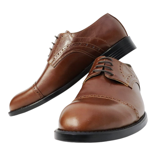 Heren veterschoen Sposare leer bruin