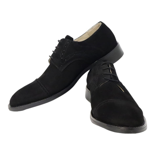 Heren veterschoen Sposare Vibram zwart suéde