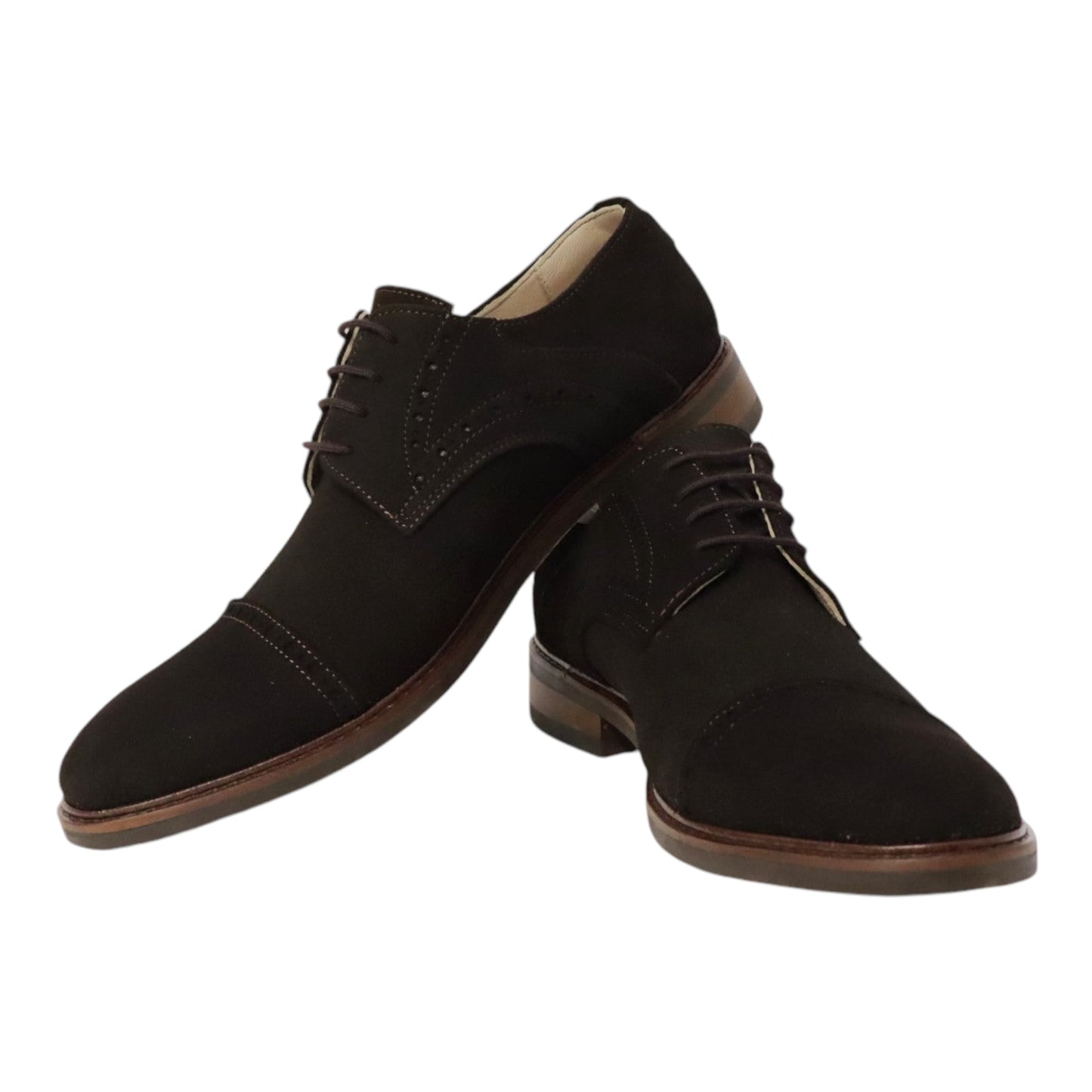 Heren veterschoen Sposare Vibram donkerbruin suéde