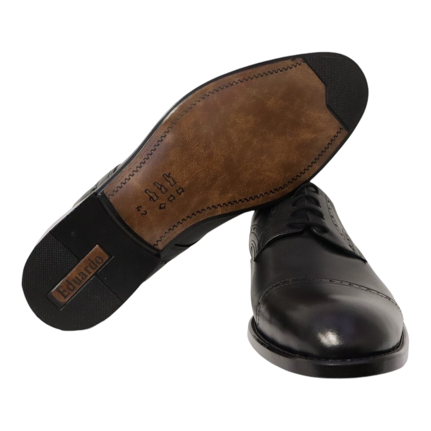 Heren veterschoen Sposare leer zwart