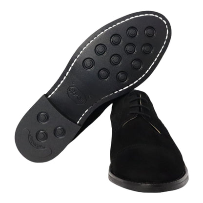 Heren veterschoen Sposare Vibram zwart suéde