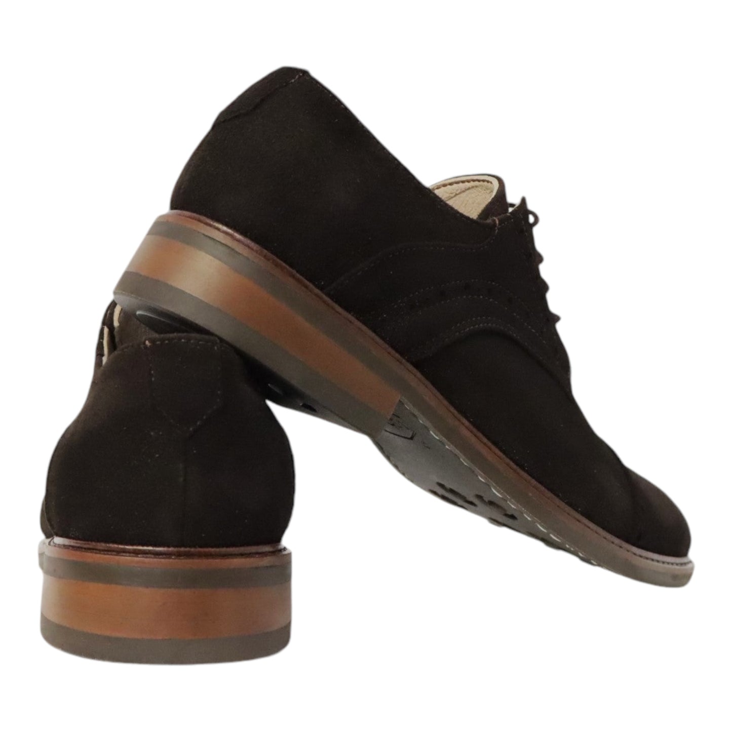 Heren veterschoen Sposare Vibram donkerbruin suéde