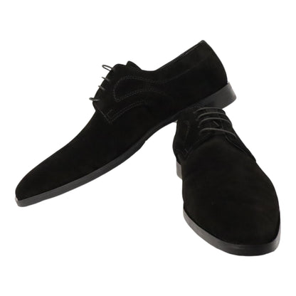 Heren veterschoen Rodrigo zwart suéde