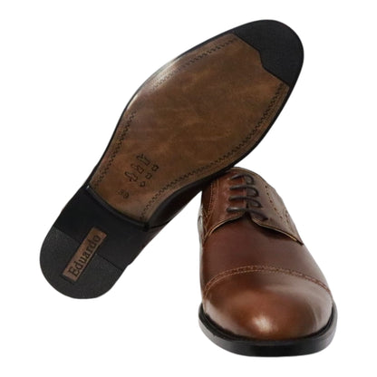 Heren veterschoen Sposare leer bruin