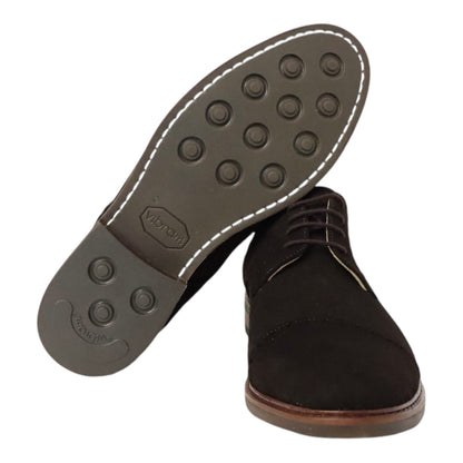 Heren veterschoen Sposare Vibram donkerbruin suéde