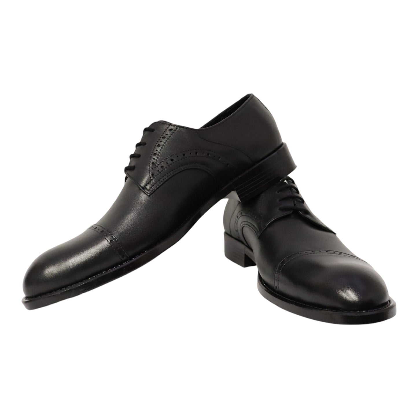 Heren veterschoen Sposare leer zwart