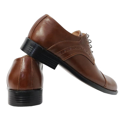 Heren veterschoen Sposare leer bruin