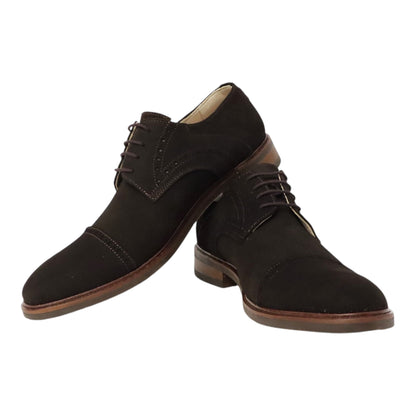 Heren veterschoen Sposare Vibram donkerbruin suéde