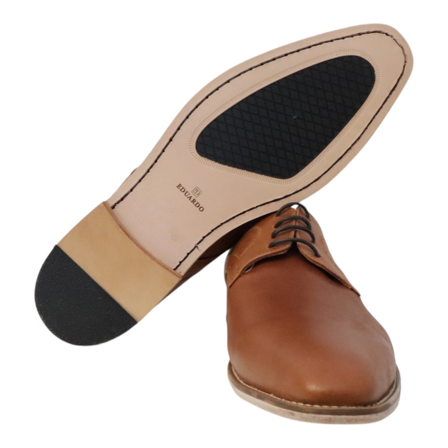 Heren veterschoen Rodrigo licht bruin leer