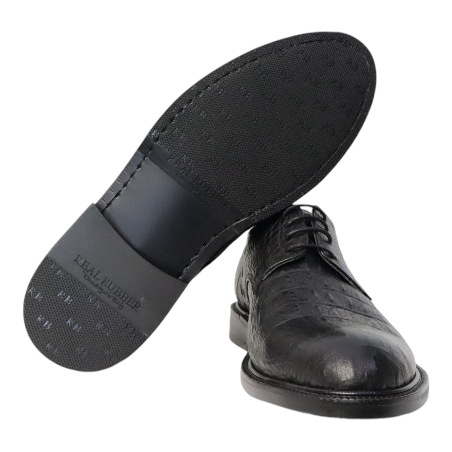 Veterschoen Heren Croco zwart