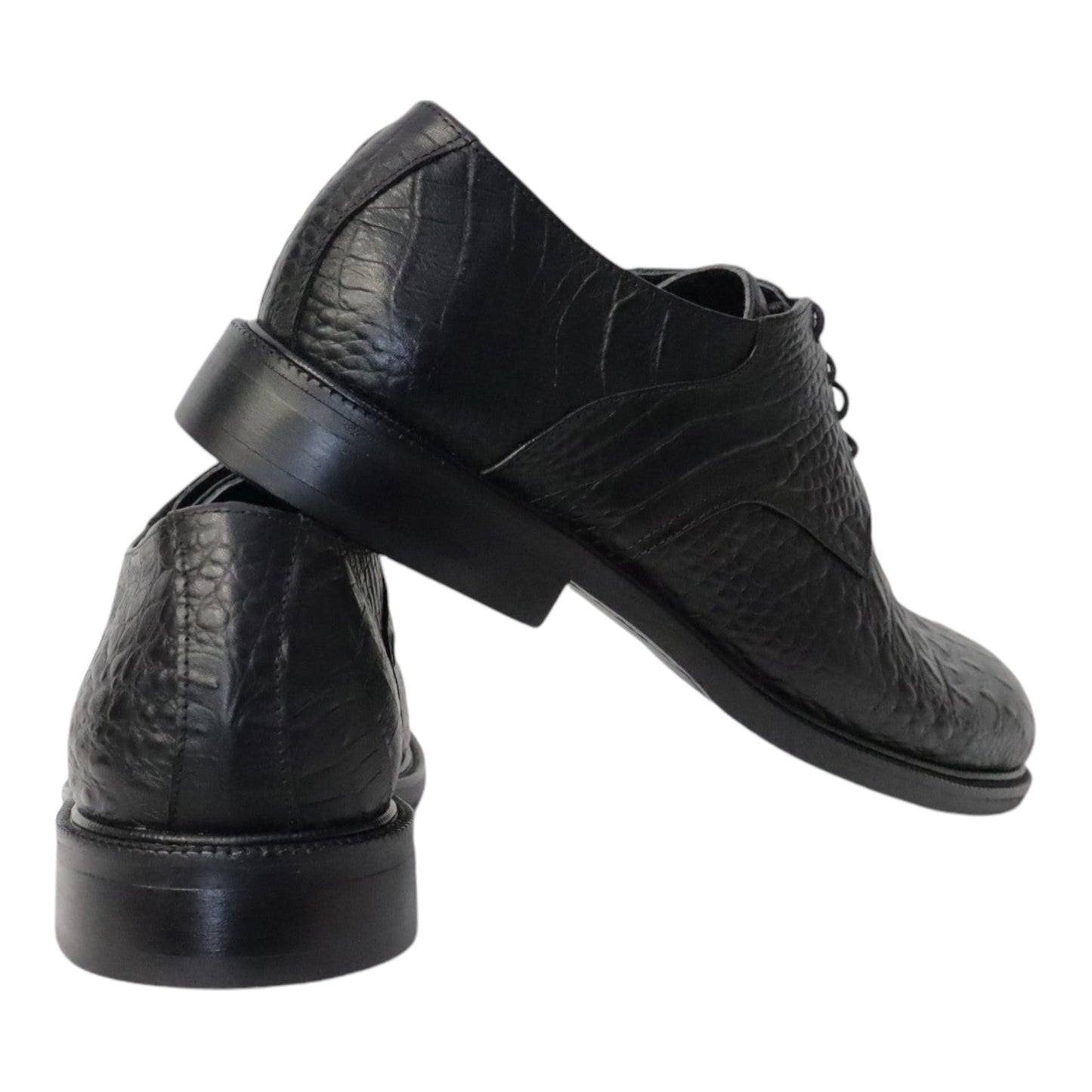 Veterschoen Heren Croco zwart