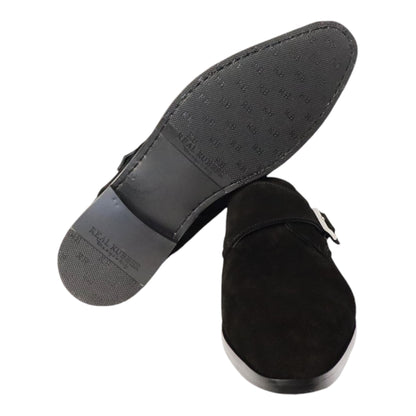 Heren schoen met gesp Rodrigo zwart suéde