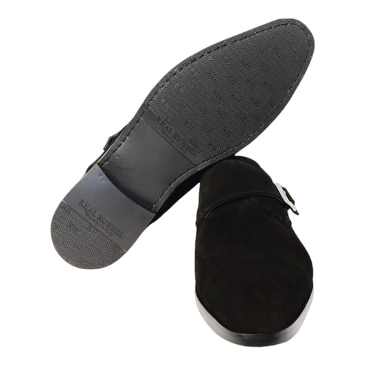 Heren schoen met gesp Rodrigo zwart suéde