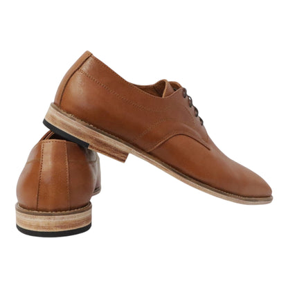 Heren veterschoen Rodrigo licht bruin leer