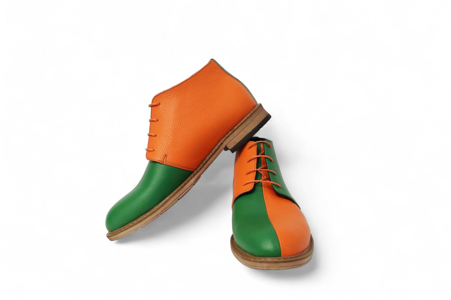 Groen-Oranje Laars Heren